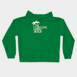 Dania Jai-Alai Clubhouse - Retro Aesthetic Kids Hoodie